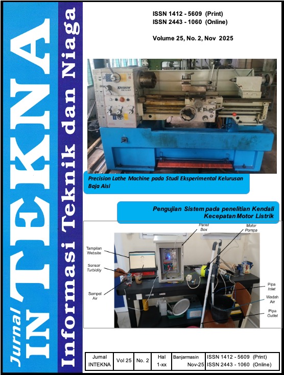 					Lihat Vol 25 No 2 (2025):  Jurnal INTEKNA, Volume 25, No. 2, Nov 2025
				